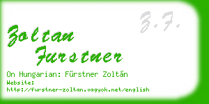 zoltan furstner business card
