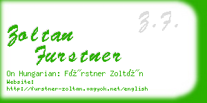 zoltan furstner business card